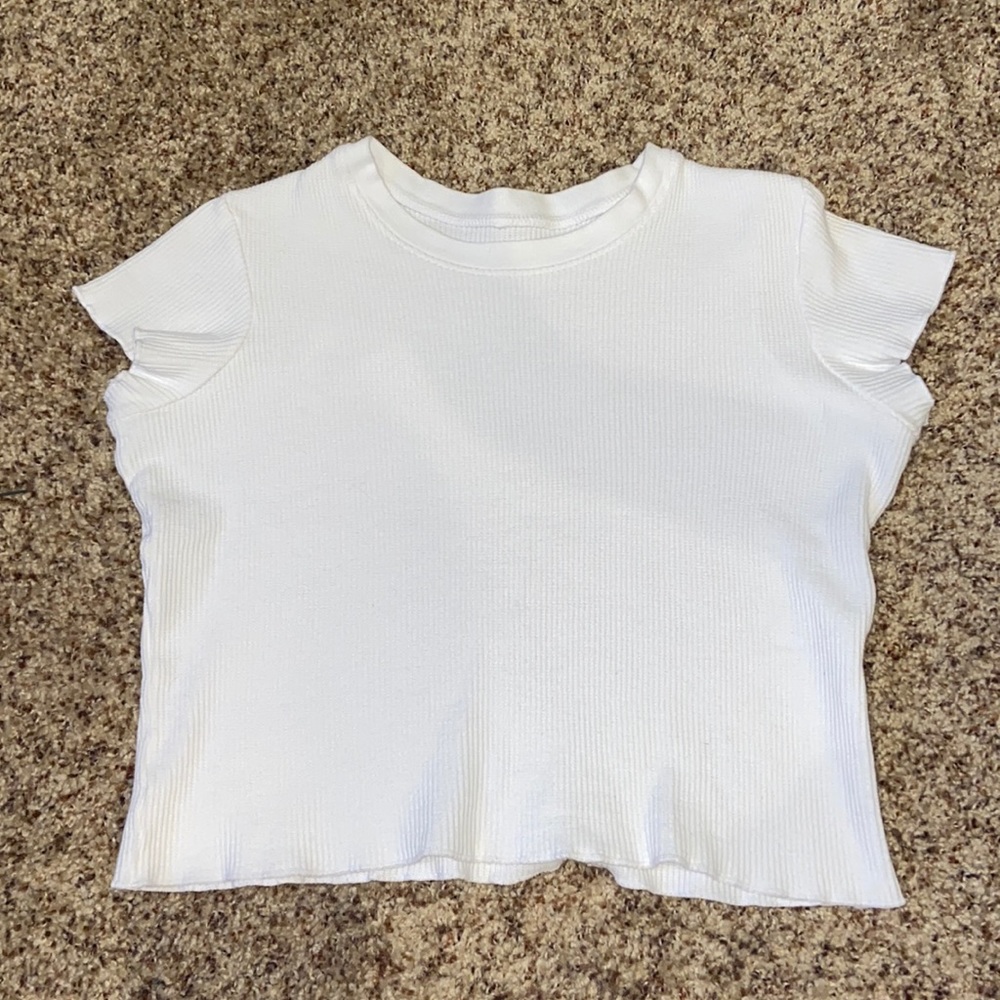 J. GALT White Crop Top
